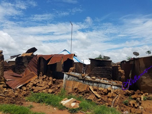 A couple of houses in Nghar village destroyed form the June 23, 2018 attack_LI