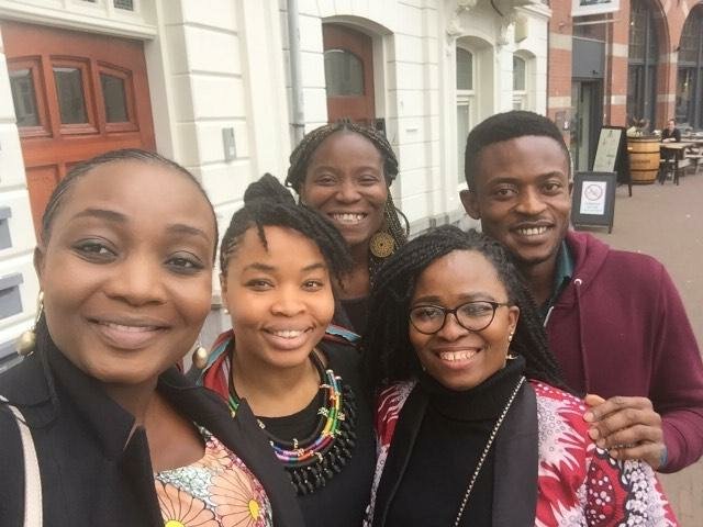 Nigerians studying at the Intentional Institute of Social Studies at the Hague 